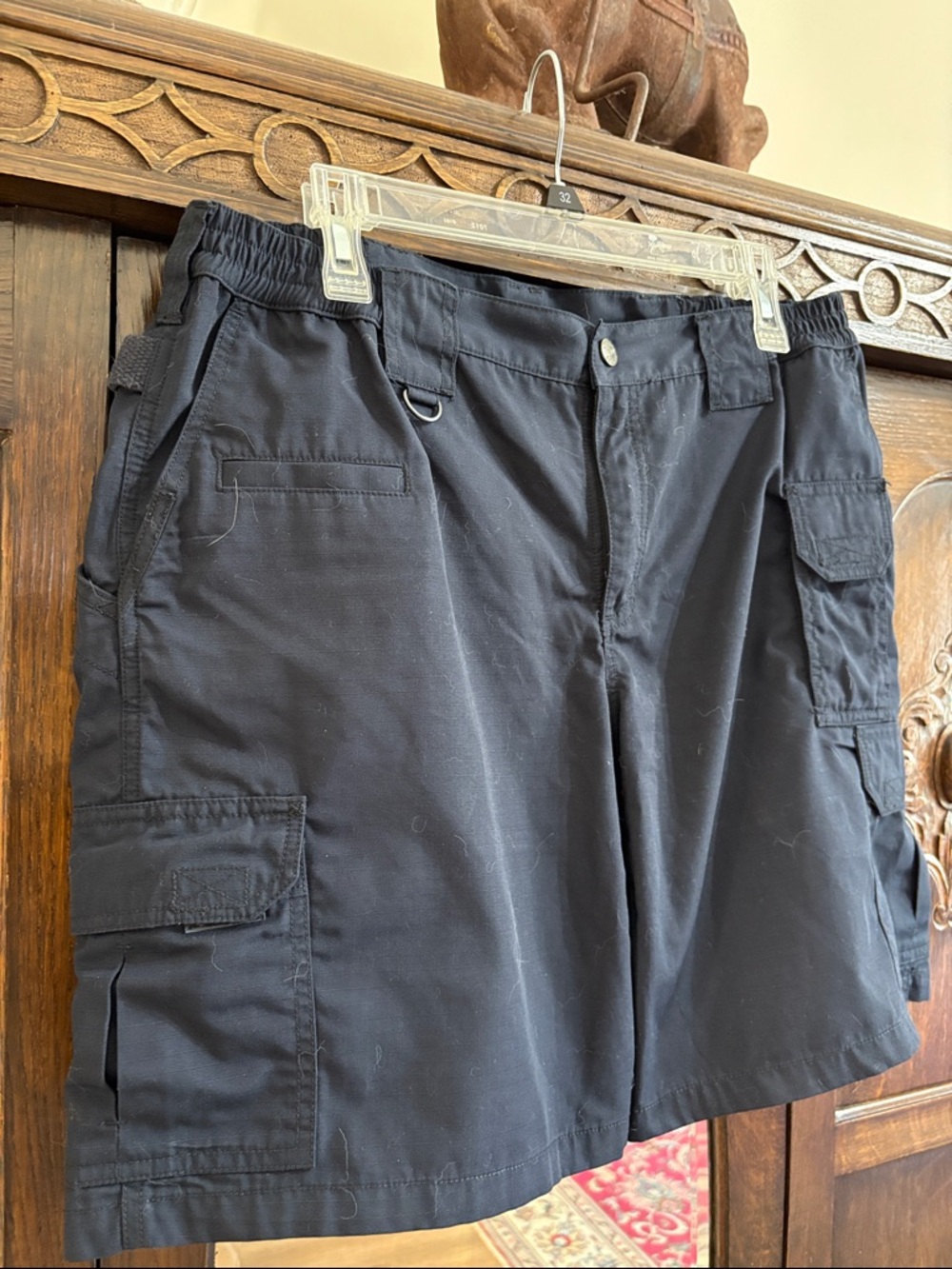 Women’s Black Cargo Shorts - Classic Utility Style